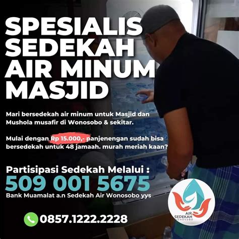 Spesialis Sedekah Air Minum Masjid Atmago