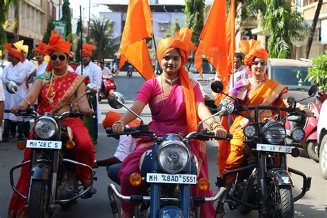 Gudi Padwa Womens Bike Rally Indiagirlsonbike Women Empowerment