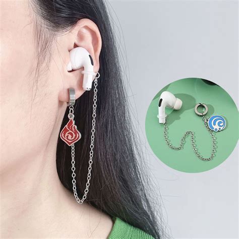 Genshin Airpods Bajoran Earrings Genshin Impact Elements Earrings ...