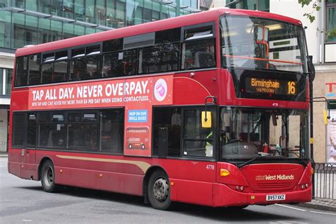 National Express West Midlands Scania OmniCity 4778 BV57 Flickr