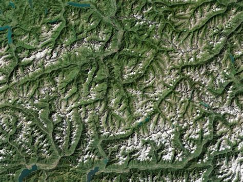 Graubunden Switzerland Low Res Satellite No Legend Stock