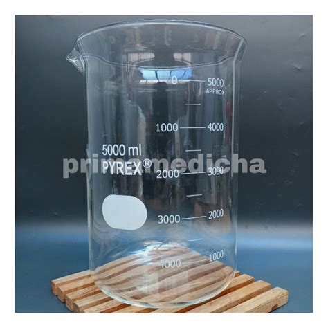 Jual Gelas Kimia 5000 Ml Pyrex Beaker Glass 5 L Shopee Indonesia