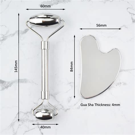 2023 Oem Stainless Steel Gua Sha Heart Shaped Metal Gua Sha Facial