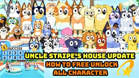 Bluey The Videogame Uncle Stripe S House Update How To Free Unlock All