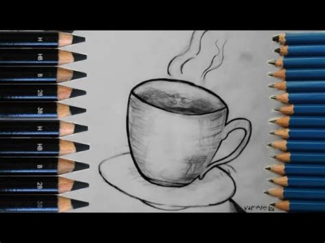 رسم فنجان قهوة عربي بخطوه