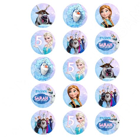 Frozen Edible Cake Topper Printable