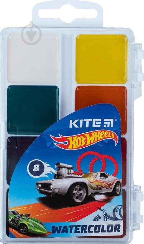 ᐉ Краски акварельные Hot Wheels HW цветов KITE Купить в Киеве Украине Лучшая цена