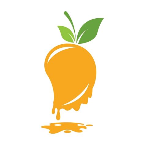 Dise O De Logotipo De Icono De Mango Vector Premium