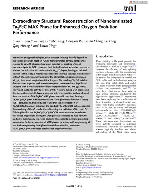 PDF Extraordinary Structural Reconstruction Of Nanolaminated Ta2FeC