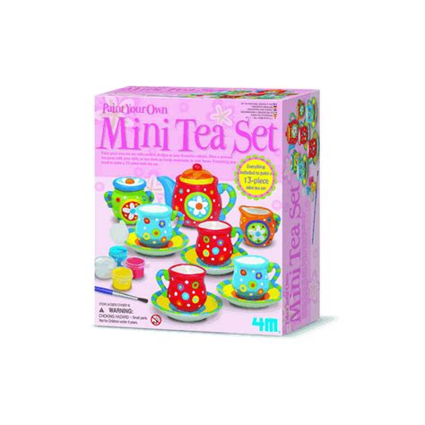 4m Mini Tea Set Painting Kit Mastermind Toys