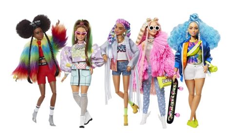 Набор из 5 кукол Барби Экстр Mattel коллекционный / Barbie Extra HGB61 ...