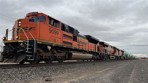 BNSF 9099 Leads Q ALTPTL With BOEINGS And Horn Salute YouTube