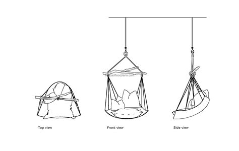 Hammock Chair Autocad Block Free Cad Floor Plans