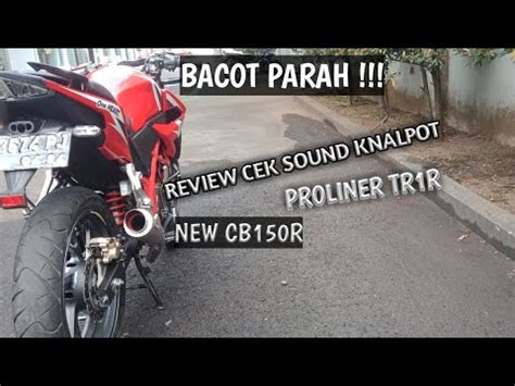 Cek Sound Knalpot Proliner Tr R Type Short Bacot Parah Di New