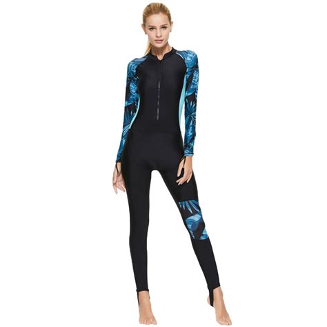 Women Wetsuit Full Body Swimsuit Diving Suit Ladies Long Sleeve Sun Uv Protection Keep Warm Upf