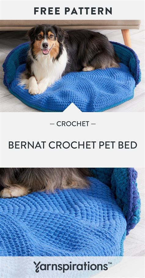 Free Crochet Pet Bed Pattern Using Bernat Blanket O Go Yarn Artofit