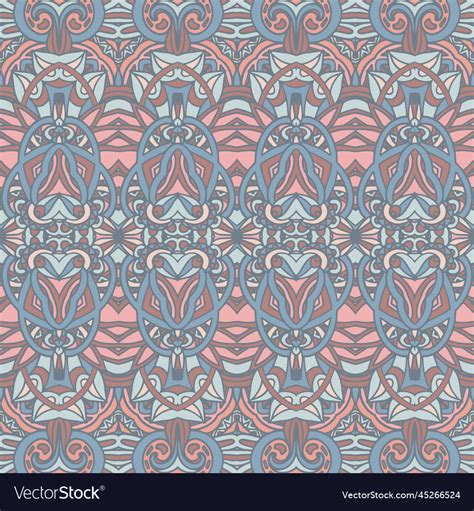 Seamless Pattern African Style Art Batik Ikat Vector Image