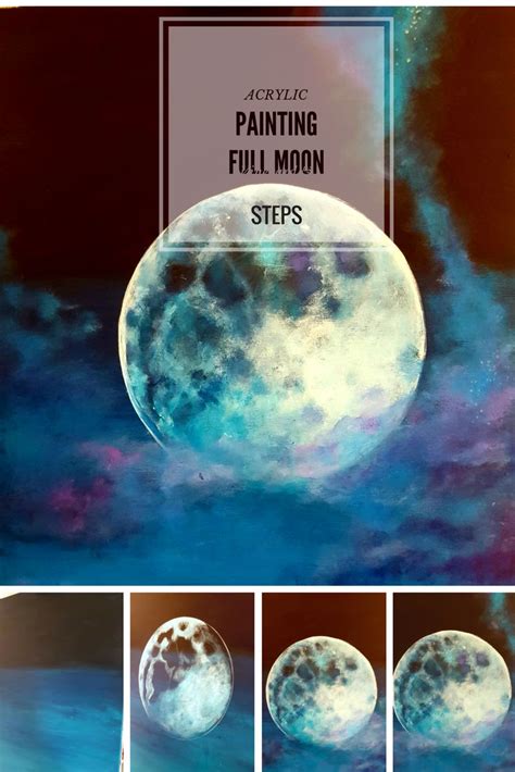 Painting the Full Moon with Acrylic - Step by Step