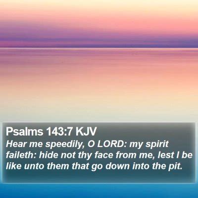 Psalms 143 Scripture Images Psalms Chapter 143 KJV Bible Verse Pictures