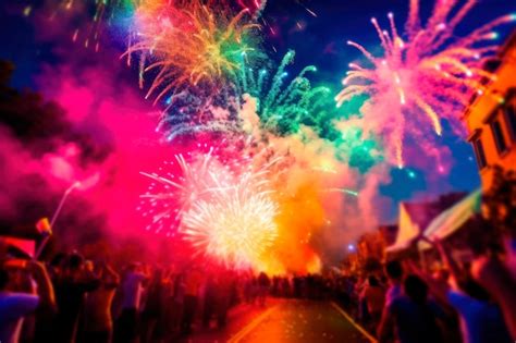 Premium AI Image Generative AI Illustration Of LGBT Backlit Rainbow Flag Waving In Wind At Gay