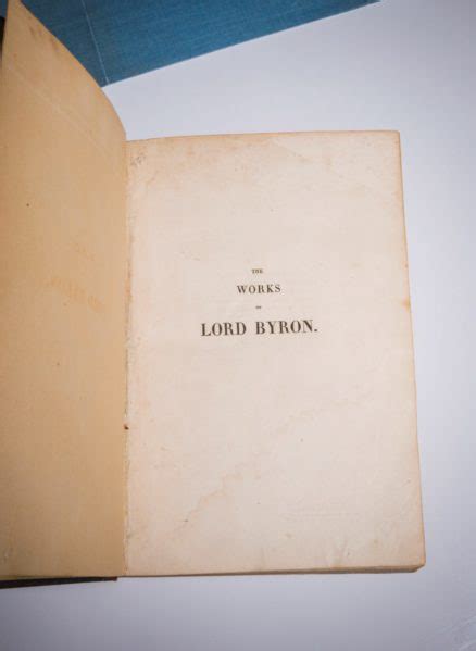 The Complete Works Of Lord Byron The First Edition Rare Books