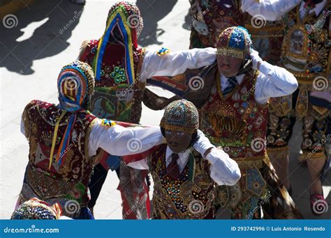 Peru Paucartambo Carnival With Masks And Gestures Traditional Clothing