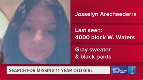 Hillsborough County Deputies Searching For Missing 11 Year Old Girl