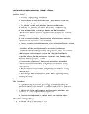 Content Outline Alterations In CO Tissue Perfusion Doc Alterations