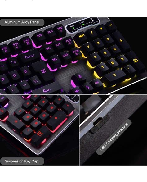 Lexontech Delog 24g Rechargeable Wireless Keyboard And Mouse Setmk500 Gaming Keyboard And Mouse