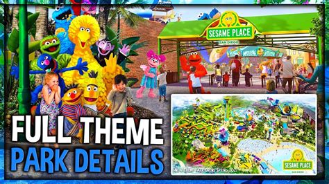 Sesame Place San Diego Full Details Brand New Seaworld Theme Park