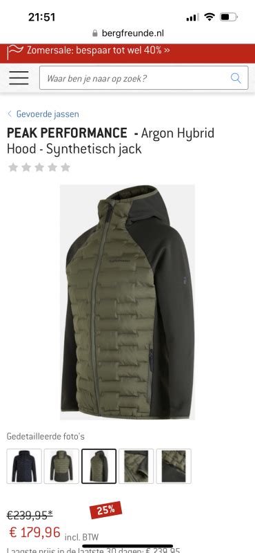 Peak Performance Argon Hybrid Hood Synthetic Jacket Men S Product