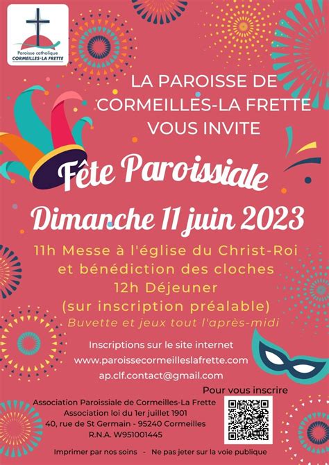 Fête Paroissiale 2023 Paroisse de Cormeilles La Frette