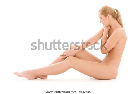 Picture Healthy Naked Woman Over White Stock Photo Shutterstock