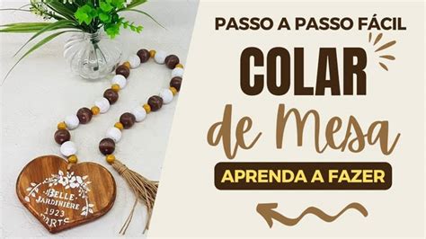 APRENDA A FAZER UM COLAR DE MESA | The creator, Mesa, Novelty sign