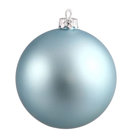 Vickerman 392973 - Light Blue Colored Christmas Tree Ball Ornament ...