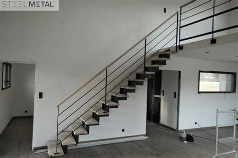 Escalier Metal Bois Limon Central