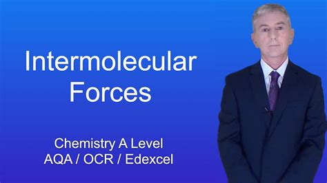 A Level Chemistry Revision Intermolecular Forces Youtube