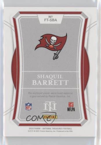 Panini National Treasures Franchise Prime Shaquil Barrett Ft