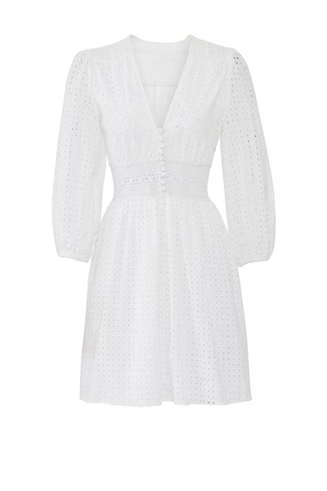 White Eyelet Puff Sleeve Dress By Jill Jill Stuart Rent The Runway