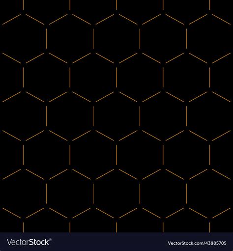 Hexagons Grid Abstract Geometric Seamless Vector Image