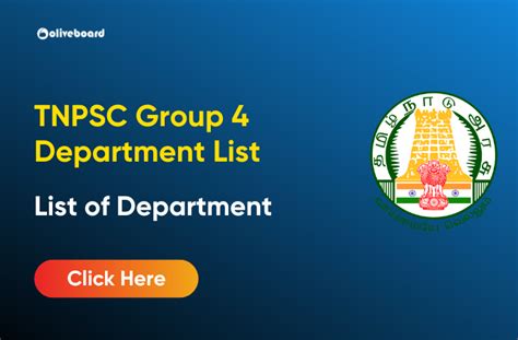 Tnpsc Group Department List And Post Wise Vacancy