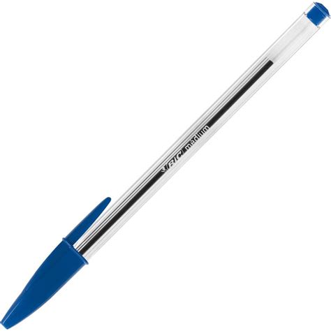 Cristal Original Stylo Bille Capuchon Pointe Moyenne Mm Bleu