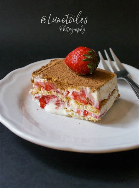 Gateau Sans Cuisson Aux Fraises Facile Amour De Cuisine