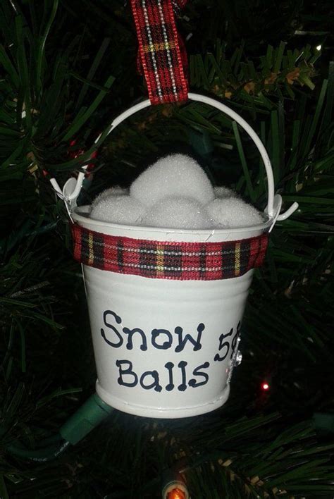 Snowballs 5 Cents Mini Metal Bucket Christmas Decorations Handmade