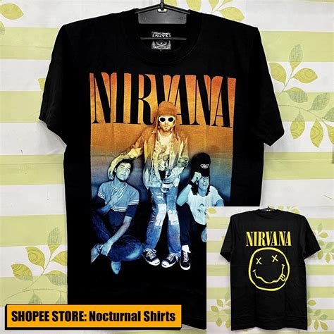 Nirvana Blue Group Shirt The Roxx Lazada Ph