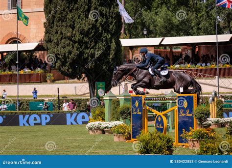 Lorenzo De Luca ITA During The 90 CSIO ROMA 2023 Editorial Stock