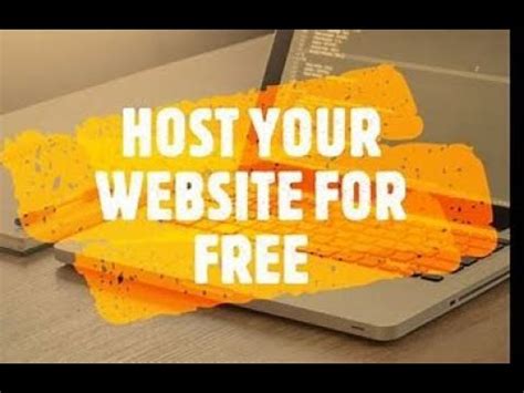 How To Host Website For Free Youtube