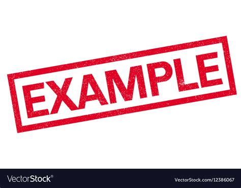 Example rubber stamp Royalty Free Vector Image