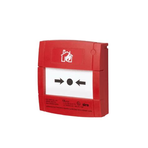 M A R Sf Stck Pulsador De Alarma Rearmable De Color Rojo Para