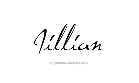 Jillian Name Tattoo Designs